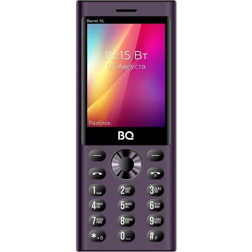 Сотовый телефон BQ Barrel XL 2832, фиолетовый/черный
