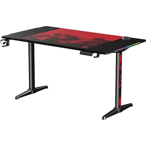 Стол игровой BLOODY BD-TB301, с регулировкой высоты, электропривод, ЛДСП, карбон