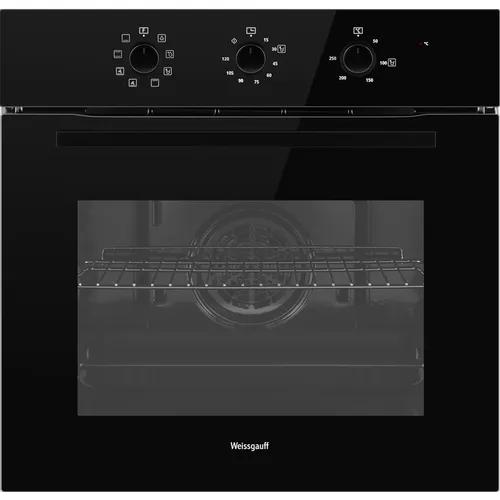Духовой шкаф электрический WEISSGAUFF EOM 208 PDB Steam Clean, 65л, дверца с 2 стеклами, черный