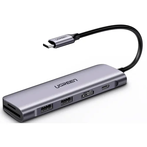 Порт-репликатор UGREEN CM195, серый [70411]