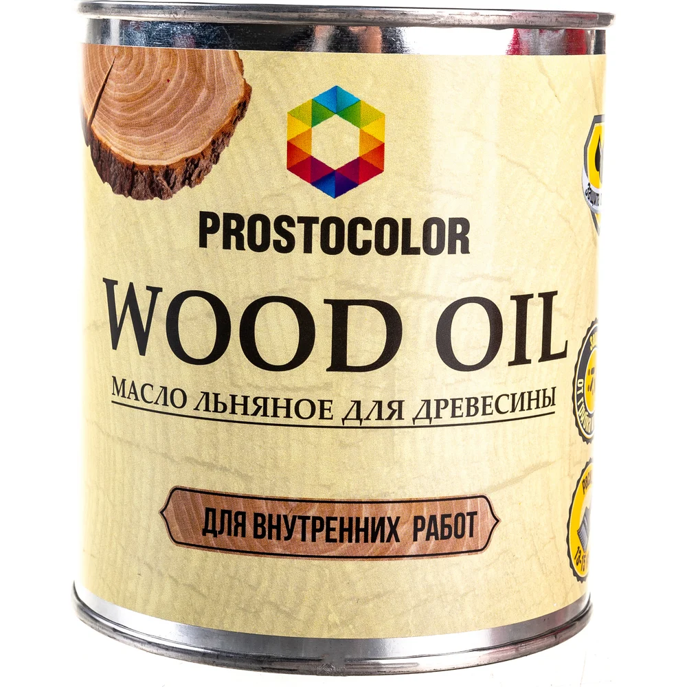 Льняное масло для древесины ПРОСТОКОЛОР WOOD OIL 95838