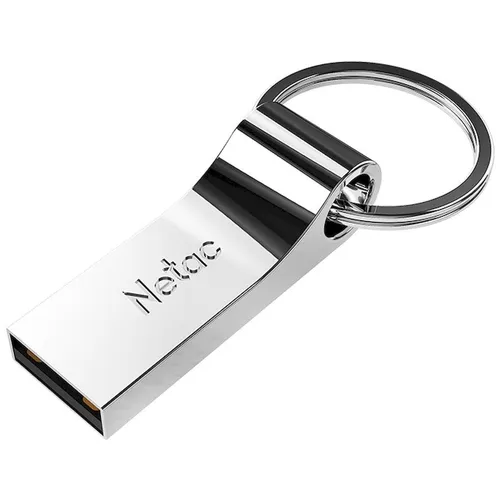 Флешка USB NETAC U275 64ГБ, USB2.0, серебристый [nt03u275n-064g-20sl]