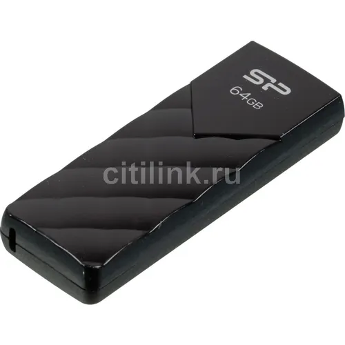 Флешка USB Silicon Power Ultima U03 64ГБ, USB2.0, черный [sp064gbuf2u03v1k]