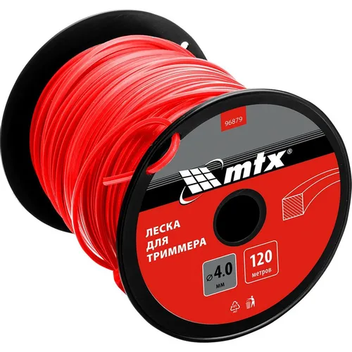Леска для триммеров MTX 96879, 4мм, 120м