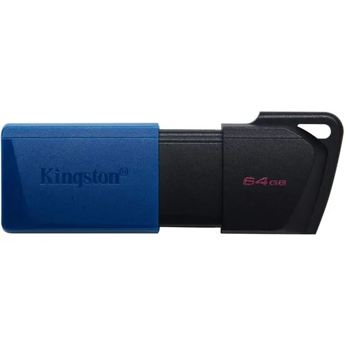Флешка USB Kingston DataTraveler Exodia M 64ГБ, USB3.0, черный и синий [dtxm/64gb]
