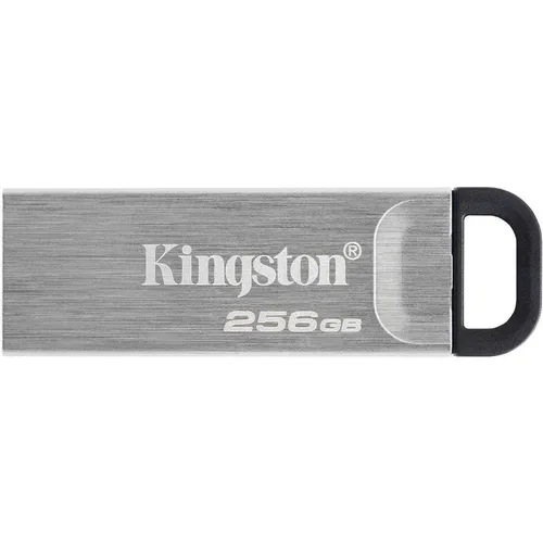 Флешка USB Kingston DataTraveler Kyson 256ГБ, USB3.2, серебристый и черный [dtkn/256gb]