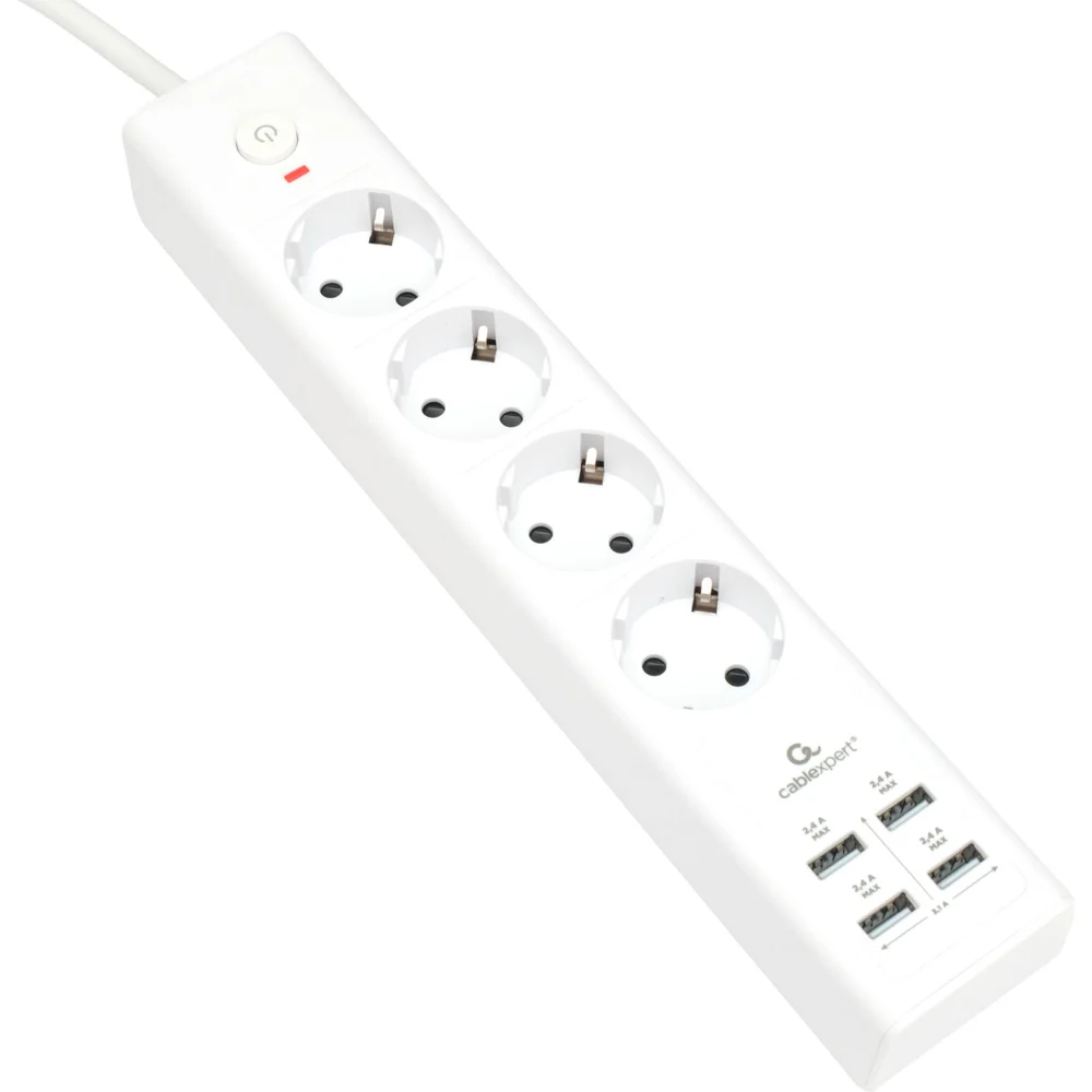 Сетевой фильтр Cablexpert exnovo EXN-4-U4-W-2
