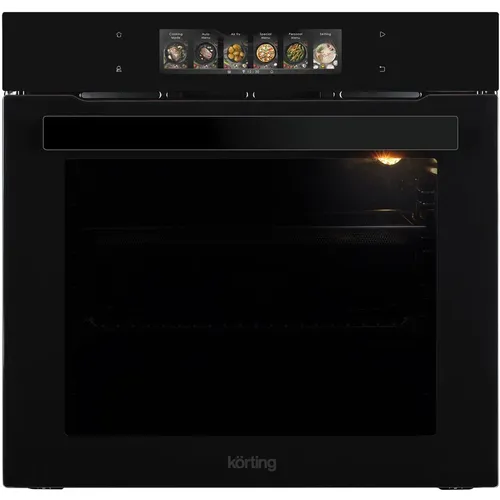 Духовой шкаф электрический Korting OKB 9261 CPGN, 75л, дверца с 3 стеклами, черный