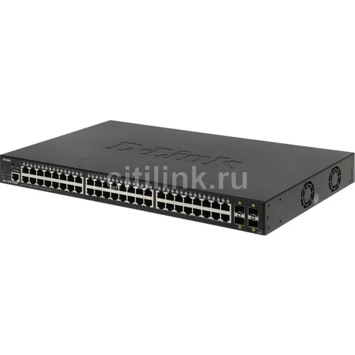Коммутатор D-Link DGS-1250-52XMP/A1A, управляемый