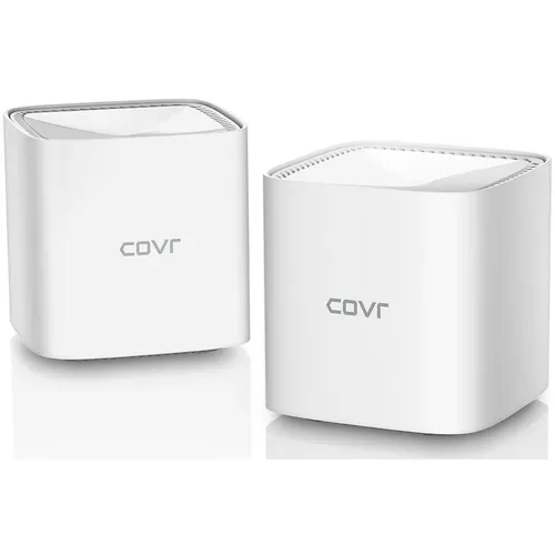 Бесшовный Mesh роутер D-Link COVR-1102, Wi-Fi 5, AC1200, 2.4/5ГГц, 1 LAN, белый