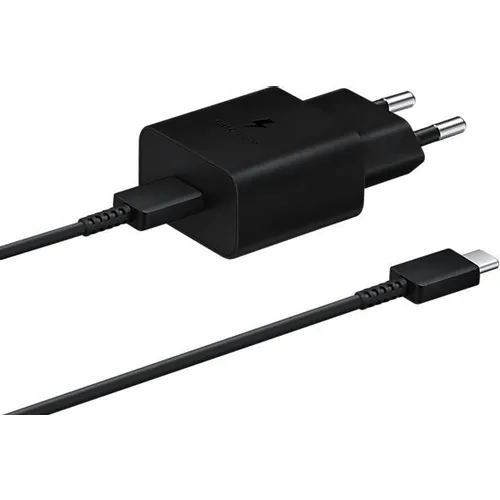 Сетевое зарядное устройство Samsung EP-T1510, USB-C, USB-C, 15Вт, 2A, черный [ep-t1510xbegeu]
