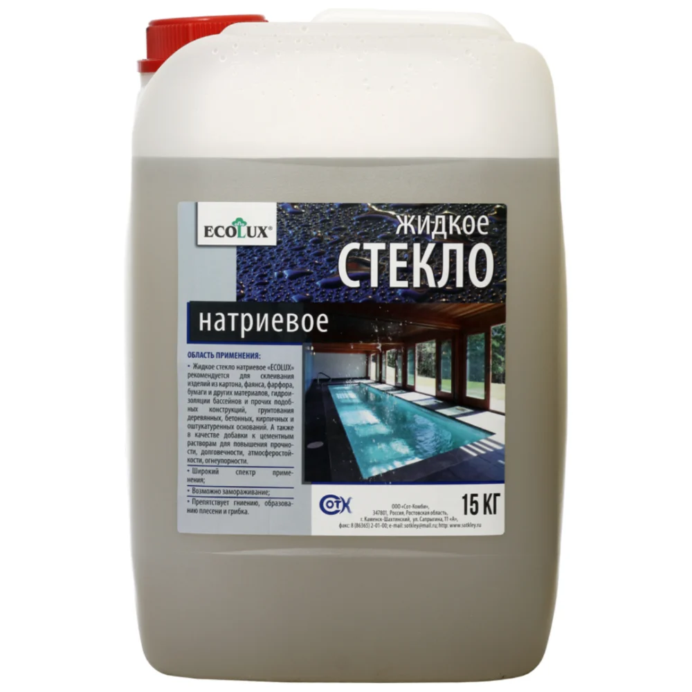 Натриевое жидкое стекло Ecolux 4607133682415