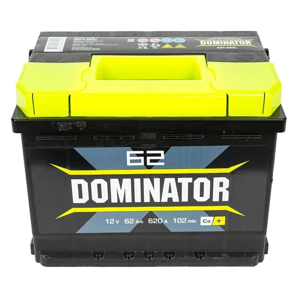 Аккумулятор Dominator 6 СТ 62 Ач 0 LR LB 620 А ССА 562110060