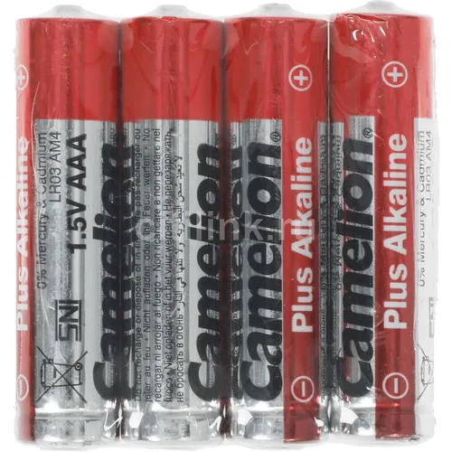 AAA Батарейка CAMELION Plus Alkaline LR03-SP4, 4 шт.