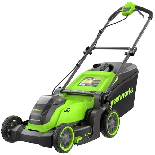 Газонокосилка аккумуляторная GREENWORKS GD40LM411, 41см, без АКБ, без ЗУ [2521007]