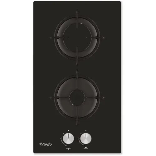 Газовая варочная панель Ardo GH32GB2, 2 конфорки, закаленное стекло, черный