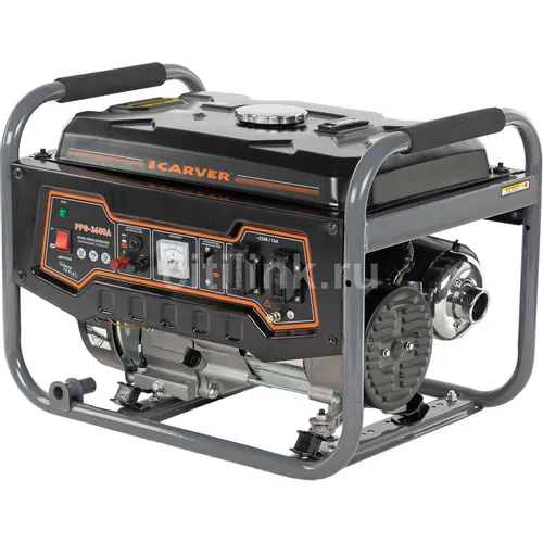 Бензиновый генератор CARVER PPG- 3600A, 220/12 В, 2.8кВт [01.020.00011]