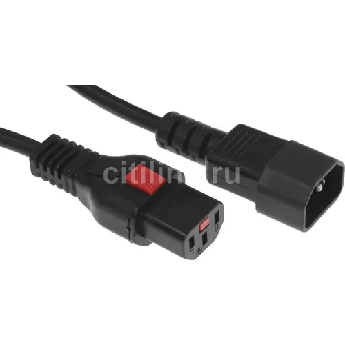 Шнур питания Lanmaster (LAN-PP13L/14-5.0-BK) C13-С14 проводник.:3x0.75мм2 5м 220В 10А черный