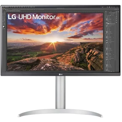 27" Монитор LG UltraFine 27UP850K-W, 3840x2160, IPS, 2хHDMI, 1хDP, черный и серебристый [27up850k-w.aruz]