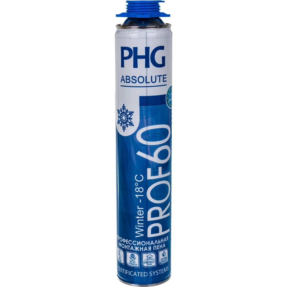 Профессиональная монтажная пена PHG Absolute PROF 60 Winter 242413