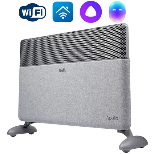 Конвектор инверторный Ballu Apollo Digital Inverter Moon Gray BEC/ATI-1501, 1500Вт, с терморегулятором, с Wi-Fi, серый