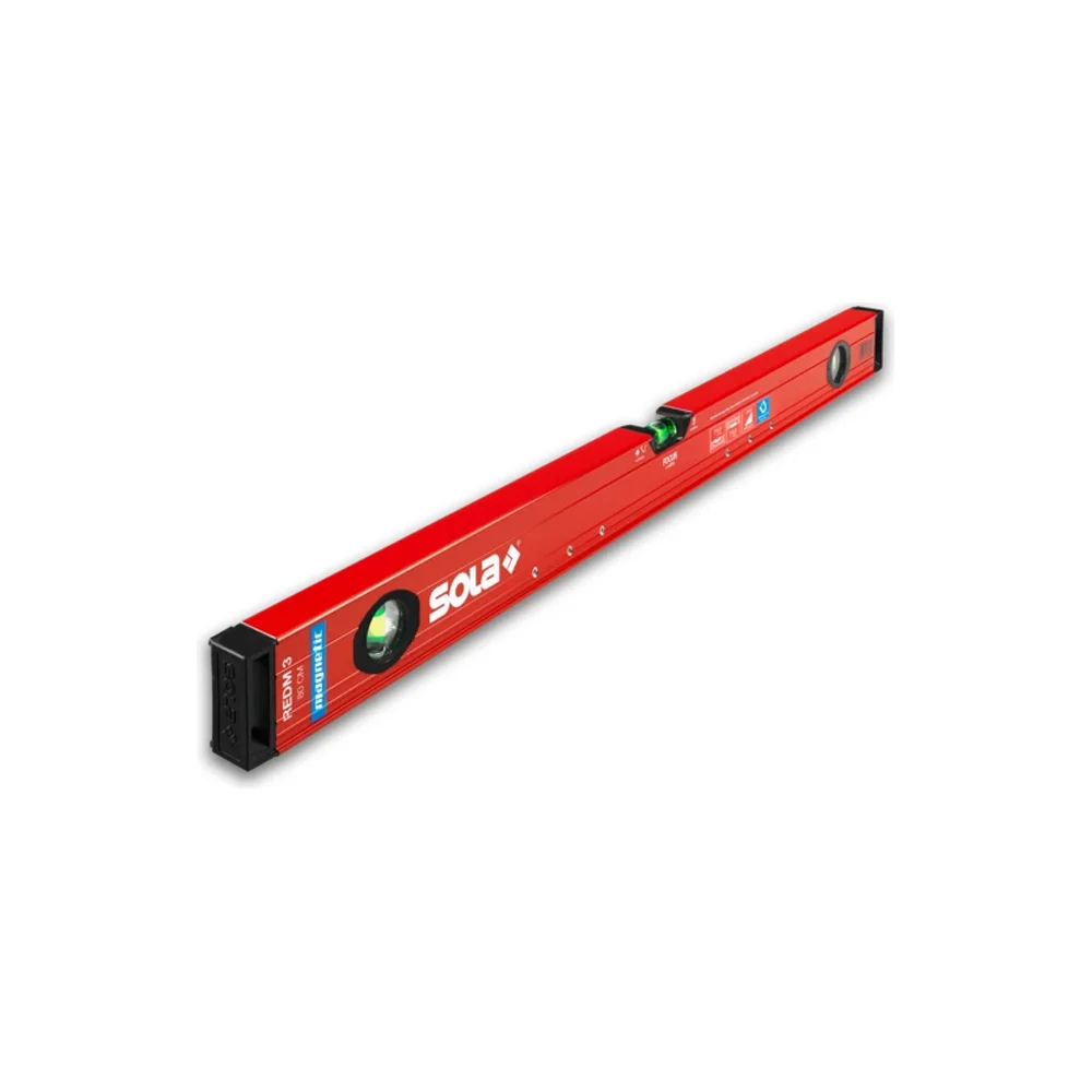 Уровень SOLA RED M 3 100, L=100 см, 3 глазка, точн. 0,3 мм/м 01813301