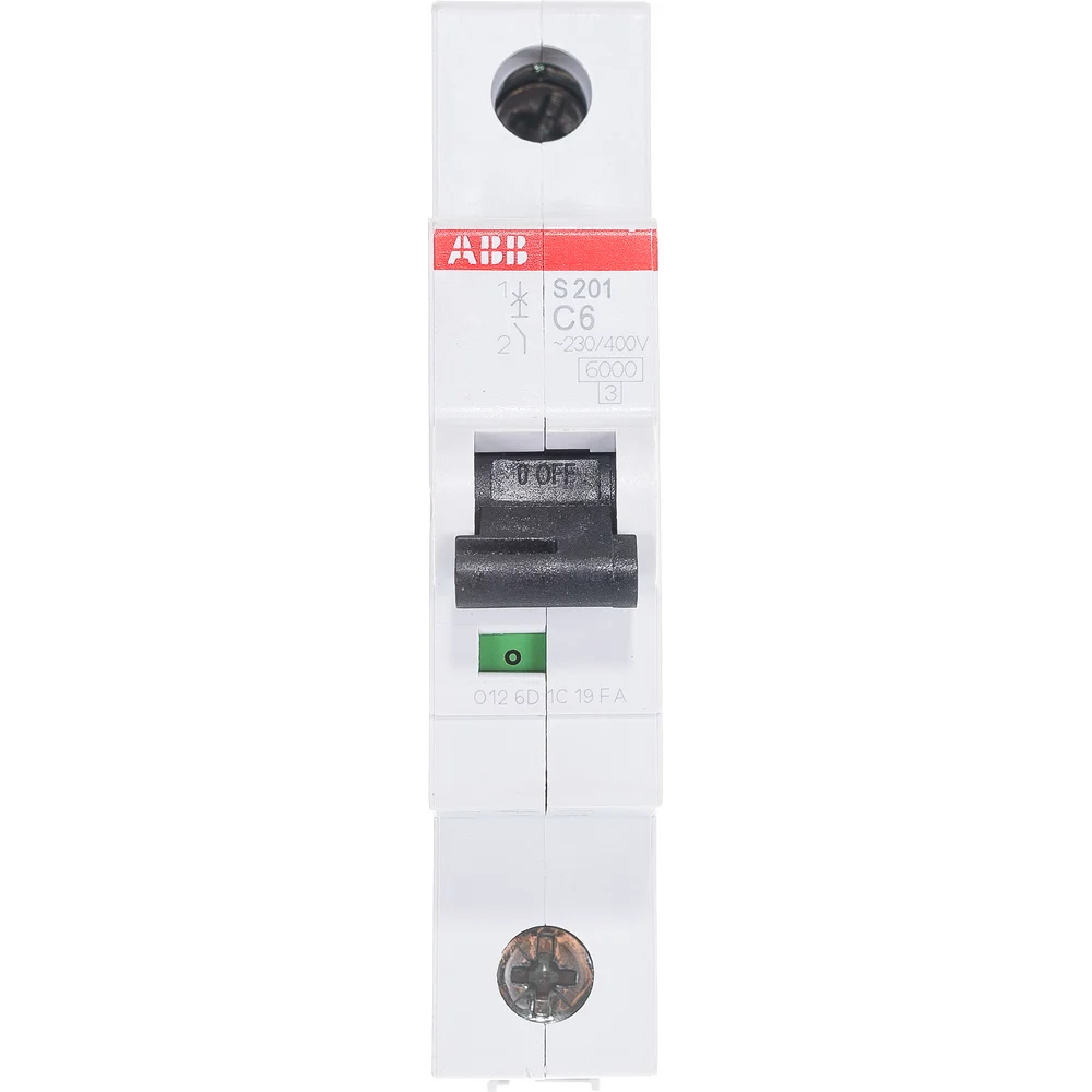 Автомат ABB S201 1п C 6А 6кА 2CDS251001R0064