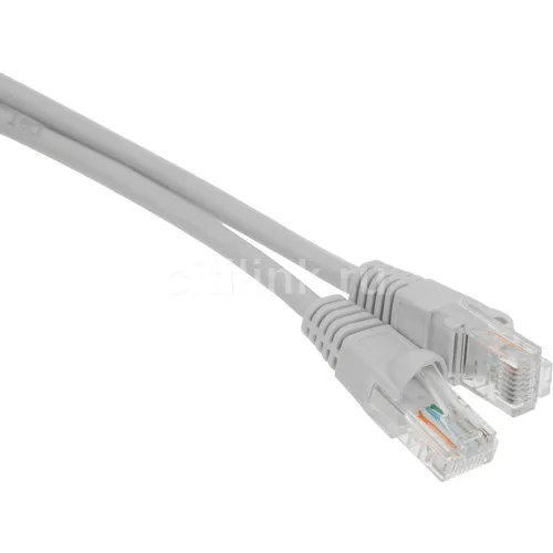 Патч-корд Buro UTP-5E-1M-G-LSZH UTP, кат.5E, 1м, серый