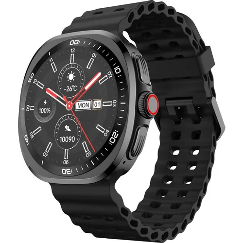 Смарт-часы TECNO Watch Neo, 1.43", черный/оранжевый/черный