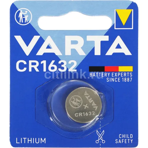 CR1632 Батарейка VARTA Electronics Lithium, 1 шт.