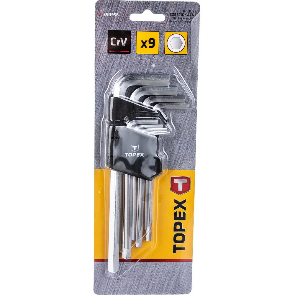 Шестигранные ключи TOPEX 35D956