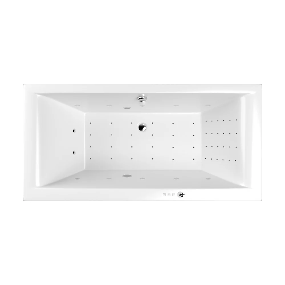 Ванна WHITECROSS Savia Duo 170x80 "NANO" (хром) 0103.170080.100.NANO.CR