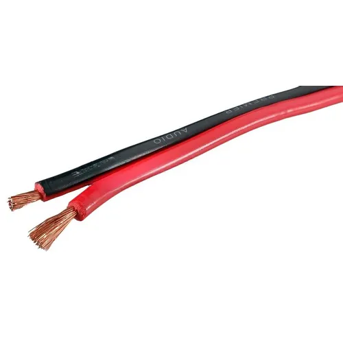 Кабель акустический PREMIER SCC-RB CCA, 2х1.5 кв.мм, омедненный, 100м, черный/красный [25-006 100]