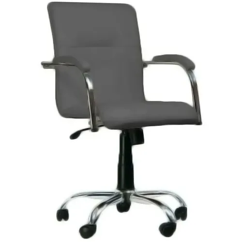 Кресло SITUP Samba (Самба), экокожа, до 120кг, топ-ган, монолитные подлокотники, темно-серый