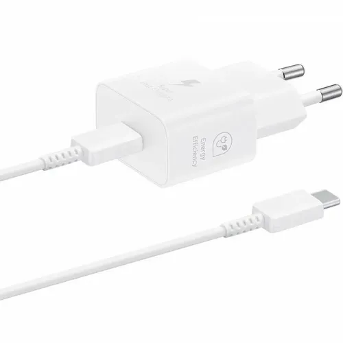 Сетевое зарядное устройство Samsung EP-T2510, USB-C, USB-C, 25Вт, 3A, белый [ep-t2510xwegeu]