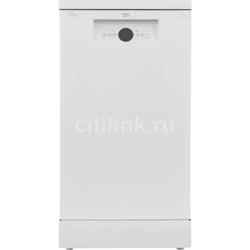 Посудомоечная машина Beko BDFS26020W, узкая, напольная, 44.8см, загрузка 10 комплектов, белая [7639008335]