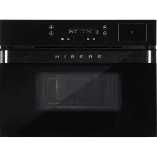 Духовой шкаф электрический HIBERG MS-VM 5115 B Smart, 31л, дверца с 3 стеклами, черный