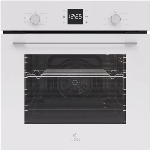 Духовой шкаф электрический LEX EDM 076 WH, 60л, дверца с 2 стеклами, белый