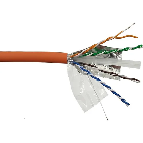 Кабель информационный LanMaster кат.6A, 305м, оранжевый [lan-6aftp-lszh-or]