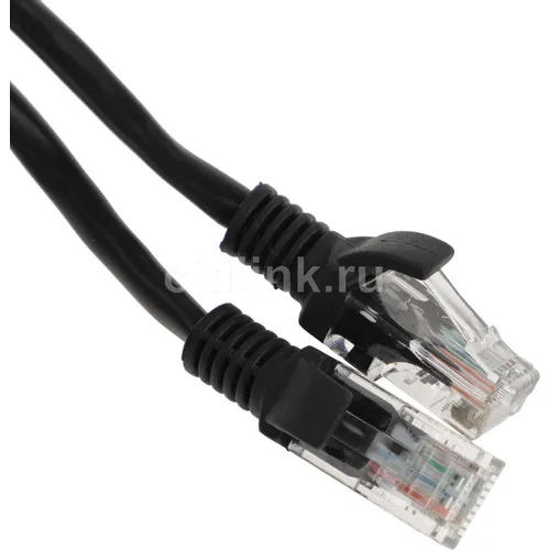 Патч-корд PREMIER PP12-1.5M/BK литой (molded), UTP, кат.5E, 1.5м, 4 пары, 26AWG, алюминий омедненный, многожильный, черный