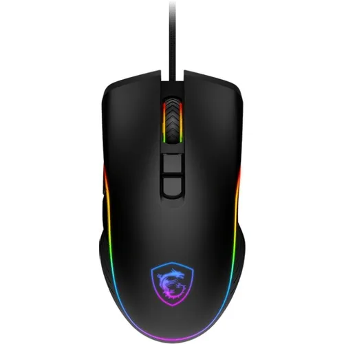 Мышь проводная MSI Forge GM300, игровая, оптическая, USB, 7200dpi, черный [s12-0402300-hh9]