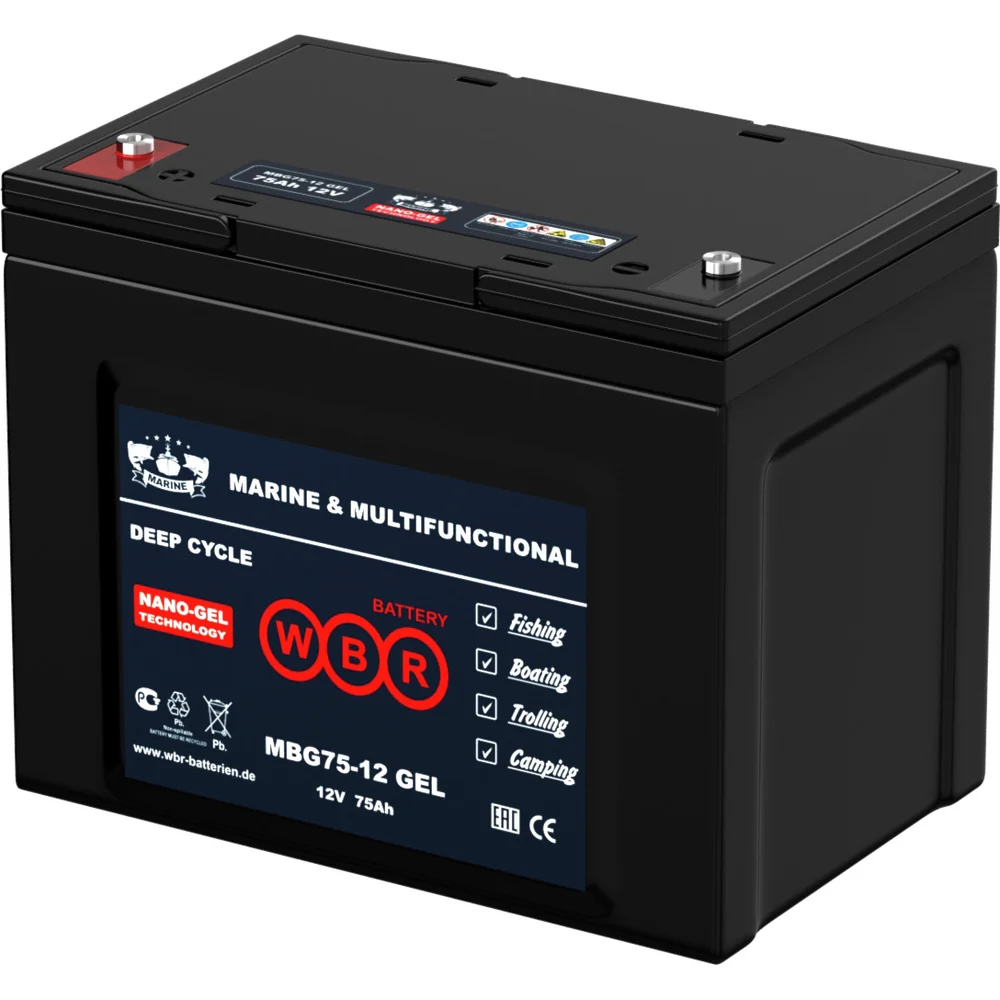 Тяговый аккумулятор для лодочного электромотора WBR MBG75-12