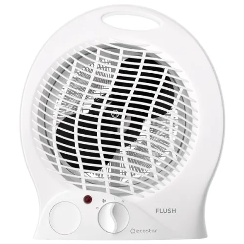 Тепловентилятор ECOSTAR Flush EFH-F2000DS-WT, 2000Вт, 2 режима, белый