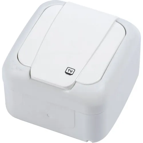 Розетка телевизионная Panasonic Palmiye открытая, IP54, белый [90555410-ru]
