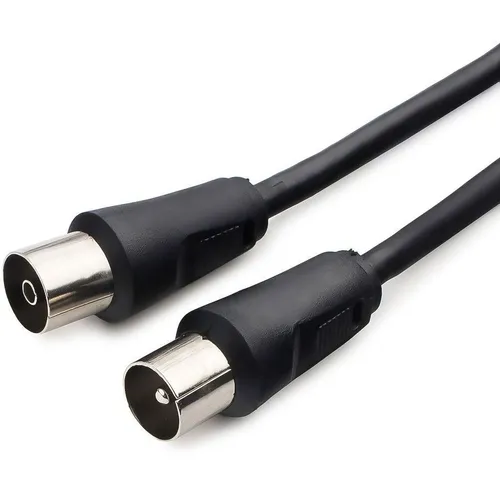 Кабель соединительный антенный PREMIER CCV-515-3M, Coax (m) - Coax (f), 75Ом, 3м, черный