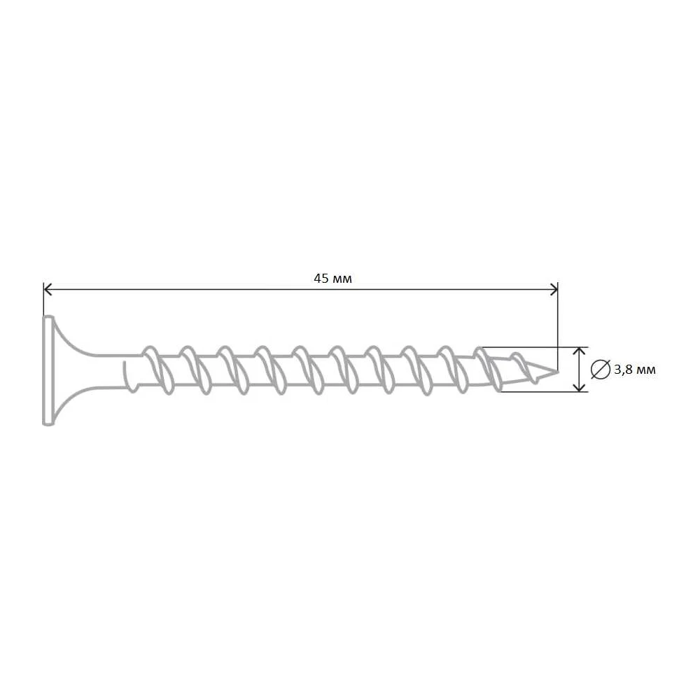 Саморезы СГД Tech-Krep PRO 3,8х45 (80 шт.) 146438
