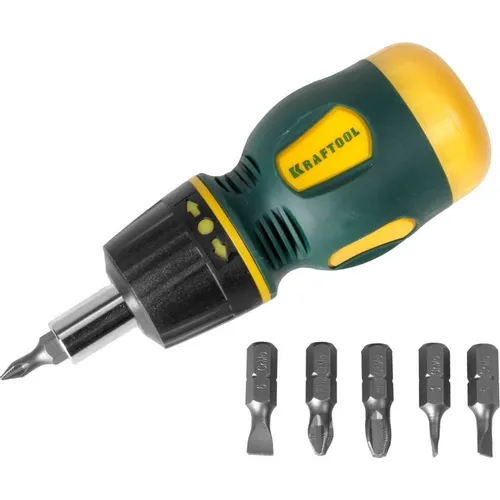 Отвертка с насадками Kraftool 26190-H7, 7 предметов