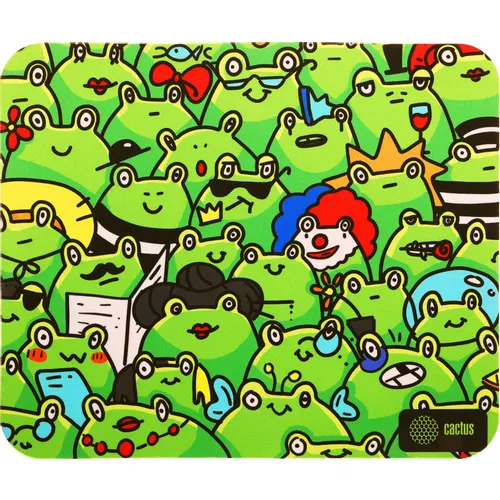 Коврик для мыши Cactus Frogs ткань, 300х250х3мм [cs-mpc-d09m]
