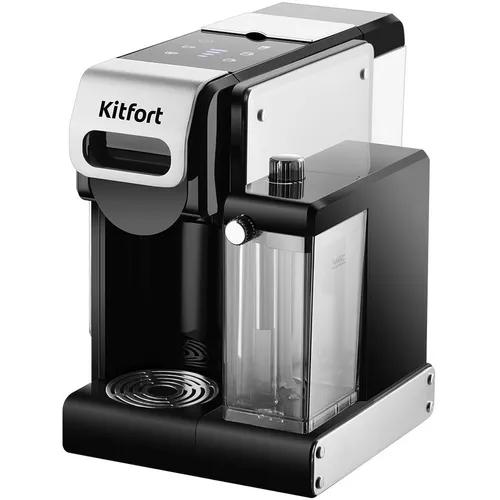 Капсульная кофеварка KitFort КТ-7675, 1460Вт, цвет: фиолетовый