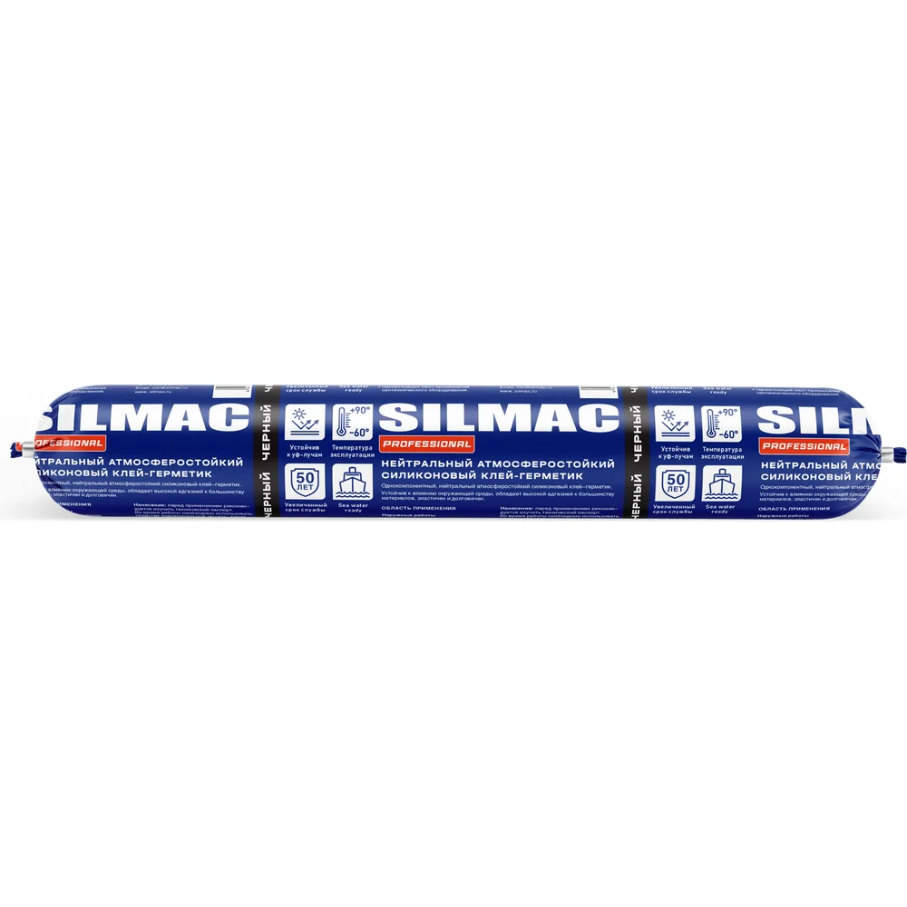 Нейтральный атмосферостойкий силиконовый герметик SILMAC PROFESSIONAL SP-0009